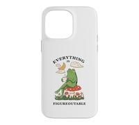 Custodia per iPhone 14 Pro Max Cozy Cottagecore Coffee Frog Art