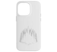 Custodia per iPhone 14 Pro Max Creatura della foresta di rettili che cammina attraverso il criptide della foresta bianca