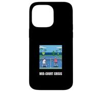 Custodia per iPhone 14 Pro Max Crisi di metà campo divertente tennis gioco di parole
