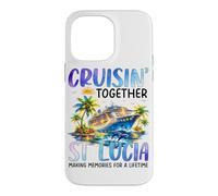 Custodia per iPhone 14 Pro Max Crociera Insieme St Lucia Nave Dolphin Vacanza