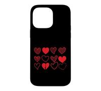 Custodia per iPhone 14 Pro Max Cuori Set Dodici Variazioni
