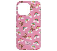 Custodia per iPhone 14 Pro Max Curious George Rainbow Spring All Over Print