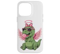 Custodia per iPhone 14 Pro Max Cute Dinosaur Angel Valentine's Day Gum Love