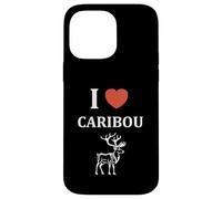 Custodia per iPhone 14 Pro Max Cute Funny caribous animals little simple i love caribou