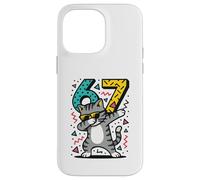 Custodia per iPhone 14 Pro Max Dabbing Cat Carino Felino Vintage Style Dance Divertente 67 Meme