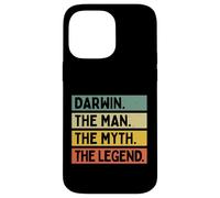 Custodia per iPhone 14 Pro Max Darwin The Man The Myth The Legend Citazione personalizzata divertente
