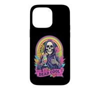 Custodia per iPhone 14 Pro Max Dead Cool Tristo Mietitore Scheletro Summerween Beach Cocktail