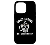 Custodia per iPhone 14 Pro Max Dead Inside But Caffeinated Skeleton Coffee Lover Baristas