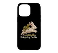 Custodia per iPhone 14 Pro Max Delegando Cardio Divertente Turtle Bunny Cottagecore