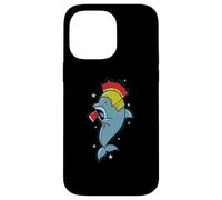 Custodia per iPhone 14 Pro Max Delfino con Crista e Casco Bush Knight