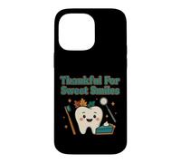 Custodia per iPhone 14 Pro Max Dentista del Ringraziamento - Grato per dolci sorrisi