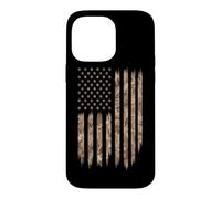 Custodia per iPhone 14 Pro Max Desert Camo USA Flag American Tactical Militare Patriottico