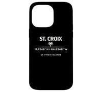 Custodia per iPhone 14 Pro Max Design di viaggio coordinato St Croix USVI