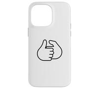 Custodia per iPhone 14 Pro Max Design divertente con scritta "Let's Have A Thumb War"