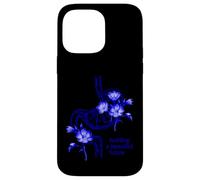 Custodia per iPhone 14 Pro Max Design floreale blu dello stomaco - Costruire un bellissimo futuro