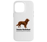 Custodia per iPhone 14 Pro Max Deutscher Wachtelhund Dog Bold Humor e Spaniel Sass