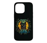 Custodia per iPhone 14 Pro Max Dilofosauro veleno tossico al neon di Jurassic Park