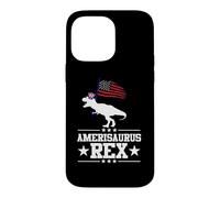 Custodia per iPhone 14 Pro Max Dinosaur 4th Of July T Rex Amerisaurus Rex American Flag