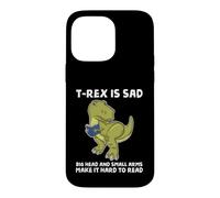 Custodia per iPhone 14 Pro Max Dinosaur Book Lover T Rex Sad Arms troppo corto per il lettore