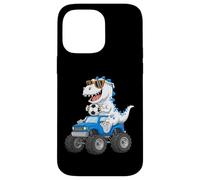 Custodia per iPhone 14 Pro Max Dinosauro di calcio Monster Truck Graphic per ragazzi