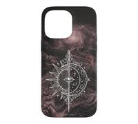 Custodia per iPhone 14 Pro Max Disegno cosmico spirituale dell'equilibrio del sole celeste