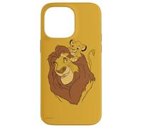 Custodia per iPhone 14 Pro Max Disney Il Re Leone Simba e Mufasa Padre e Figlio