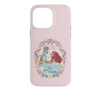 Custodia per iPhone 14 Pro Max Disney Lady and the Tramp Valentine's Day Spaghetti Kiss