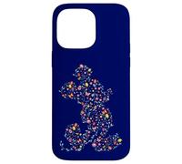Custodia per iPhone 14 Pro Max Disney Mickey Mouse Spring Flower Easter Egg Silhouette Pose