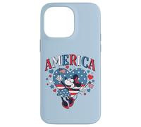 Custodia per iPhone 14 Pro Max Disney Minnie Mouse America Retro Vintage Hearts 4th of July