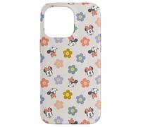 Custodia per iPhone 14 Pro Max Disney Minnie Mouse Springtime Fiori e Happy Smiles