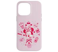 Custodia per iPhone 14 Pro Max Disney Minnie Mouse Sweet Treats & Cherries Pink Coquette