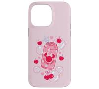 Custodia per iPhone 14 Pro Max Disney Minnie Mouse Sweet Treats Pink Cherry Soda Coquette