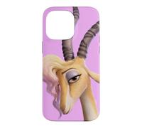 Custodia per iPhone 14 Pro Max Disney Zootopia 2 Gazelle Pop Star Big Face Purple-Pink