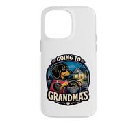 Custodia per iPhone 14 Pro Max Divertente bassotto andando alle nonne guida