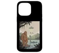 Custodia per iPhone 14 Pro Max Divertente Bigfoot Sasquatch Loch Ness Mostro UFO Alieno