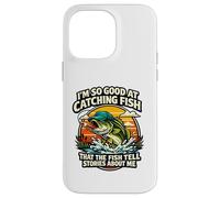 Custodia per iPhone 14 Pro Max Divertente così buono catturare pesci, il pesce racconta storie su di me