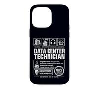 Custodia per iPhone 14 Pro Max Divertente Data Center Tecnico Sarcastico IT Etichetta Avvertimento