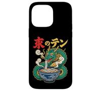 Custodia per iPhone 14 Pro Max Divertente drago che mangia ramen udon noodles anime