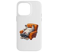Custodia per iPhone 14 Pro Max Divertente Fluffy Dog VR Gaming Art