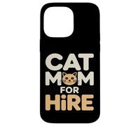 Custodia per iPhone 14 Pro Max Divertente gatto mamma a noleggio pet sitter amante dei gatti