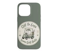 Custodia per iPhone 14 Pro Max Divertente golf cart golfista Fore Fun alcune palline da golf