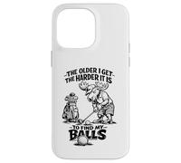 Custodia per iPhone 14 Pro Max Divertente Golf Moose The Older I Get Humor Joke