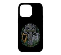 Custodia per iPhone 14 Pro Max Divertente Irlanda Celtic Cross National Pride Detto