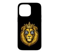 Custodia per iPhone 14 Pro Max Divertente leone che dice questo fuori rabbia sarcastico