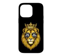 Custodia per iPhone 14 Pro Max Divertente leone che dice questo fuori rabbia sarcastico