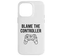 Custodia per iPhone 14 Pro Max Divertente maglietta regalo per videogiochi, con scritta "Blame The Controller"