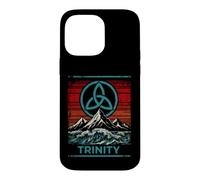 Custodia per iPhone 14 Pro Max Divertente nodo Trinity per gli amanti della natura mistica