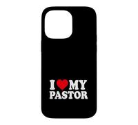 Custodia per iPhone 14 Pro Max Divertente pastore predicatore ministero cristiano Amo il mio pastore