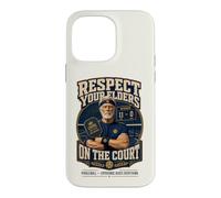 Custodia per iPhone 14 Pro Max Divertente Pickleball Rispetta il tuo anziano giocatore senior