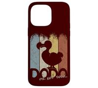 Custodia per iPhone 14 Pro Max Divertente sagoma di uccello retrò vintage Dodo Or Not DoDo